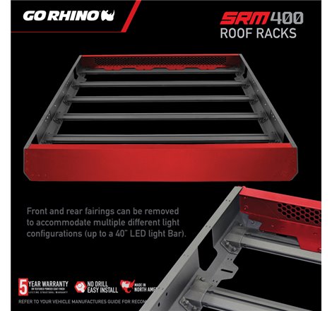 Go Rhino SRM 400 Roof Rack - 68in