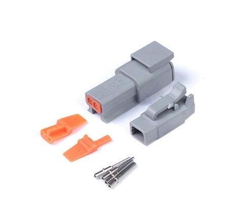 Haltech Matching Set of Deutsch DTM-2 Connectors 7.5 Amp Plug & Pins