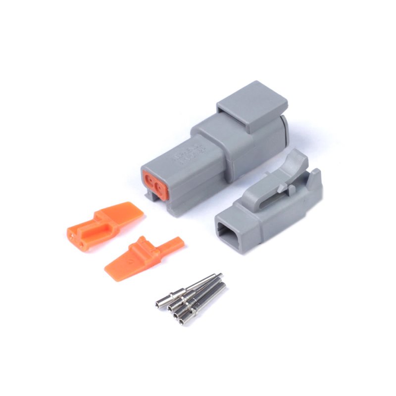 Haltech Matching Set of Deutsch DTM-2 Connectors 7.5 Amp Plug & Pins