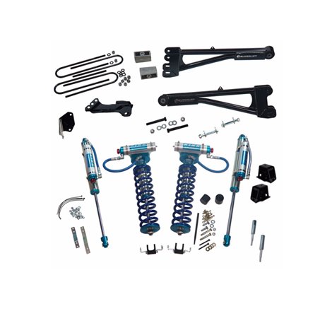 Superlift 05-07 Ford F-250/F-350 SD 4WD 4in Lift Kit w/Repl Radius Arms & King Coilovers Rear Shocks