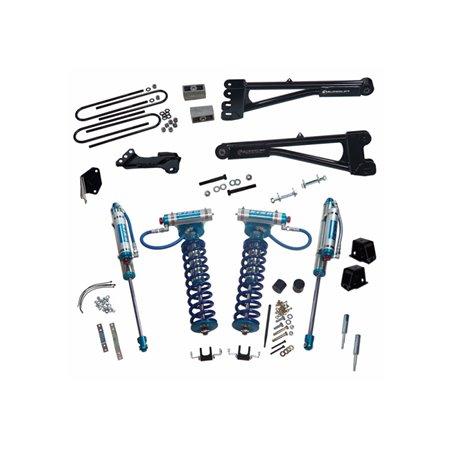 Superlift 05-07 Ford F-250/F-350 SD 4WD 4in Lift Kit w/Repl Radius Arms & King Coilovers Rear Shocks