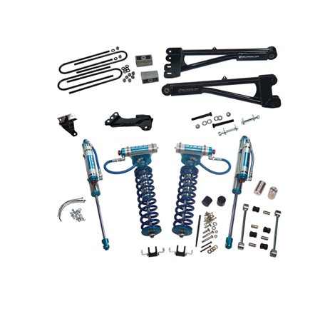 Superlift 08-10 Ford F-250/F-350 SD 4WD 4in Lift Kit w/Repl Radius Arms & King Coilovers Rear Shocks