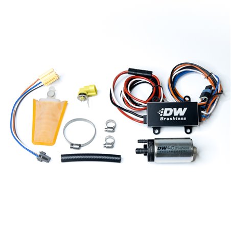 DeatschWerks DW440 440lph Brushless Fuel Pump Single/Dual Controller w/ Install Kit 93-07 Subaru WRX