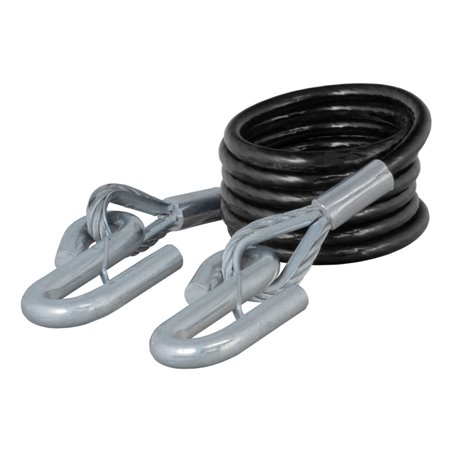 Curt Tow Bar Replacement Safety Cable w/Hooks 84in x 3/8in Diameter (7500lbs)