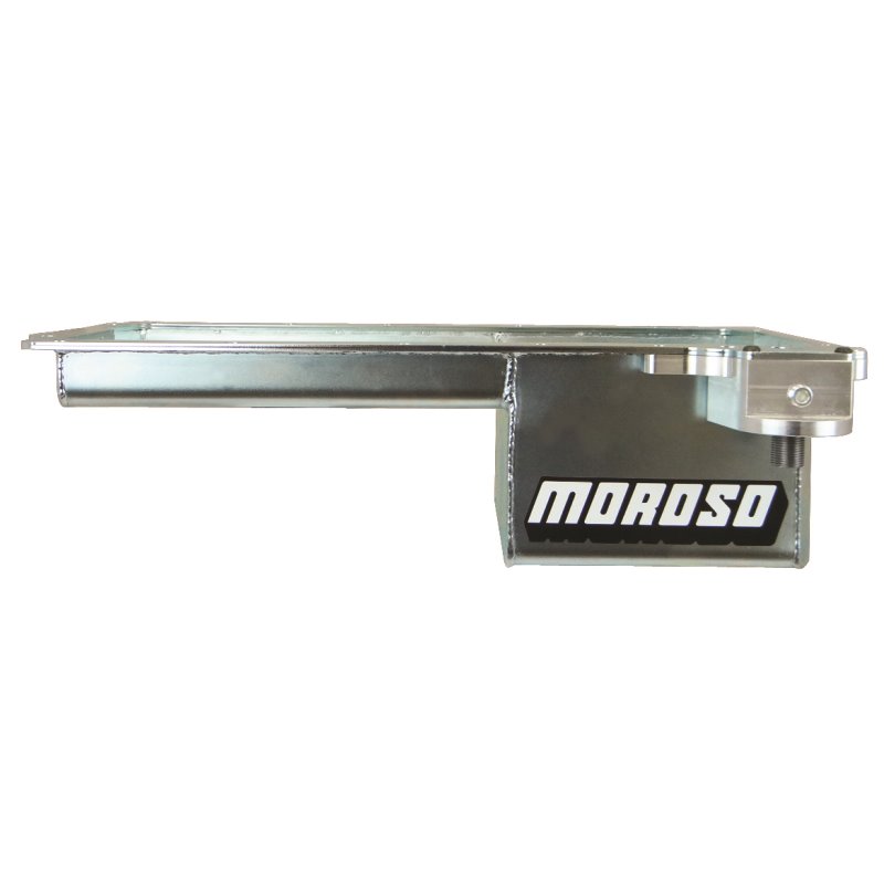 Moroso GM LS Swap (w/Rear Sump & Spin-On Oil Filter Adapter) Wet Sump 5qt 6in Steel Oil Pan