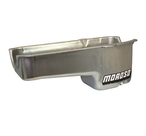 Moroso 80-85 Chevrolet Small Block (w/Passenger Side Dipstick) Wet Sump 6qt 8.25in Steel Oil Pan