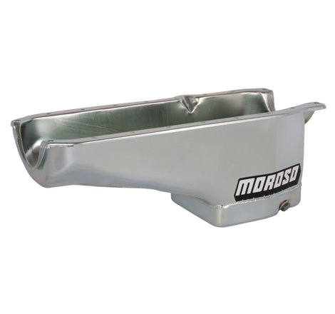 Moroso 86-Up Chevrolet Small Block (w/Passenger Side Dipstick) Wet Sump 6qt 8.25in Steel Oil Pan