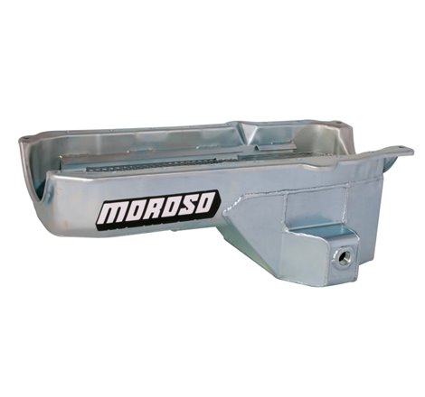 Moroso 86-Up Chevrolet Small Block (w/Passenger Side Dipstick) Wet Sump 5.5qt 7.5in Steel Oil Pan
