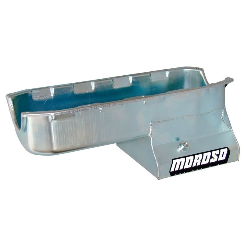 Moroso Pre-85 Chevrolet Small Block (w/Driver Side Dipstick) Wet Sump 7qt 8.25in Steel Oil Pan