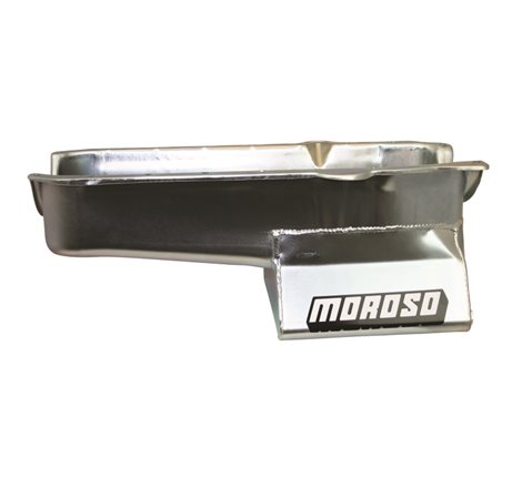 Moroso 86-Up Chevrolet Small Block (w/1 Piece Rear Main Seal) Wet Sump 7qt 8.25in Steel Oil Pan