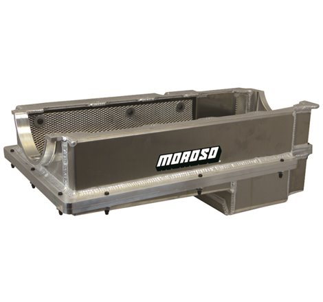 Moroso Chevrolet Big Block Mark IV (w/Double Power Kick Outs) Wet Sump 6-7qt 8in Aluminum Oil Pan