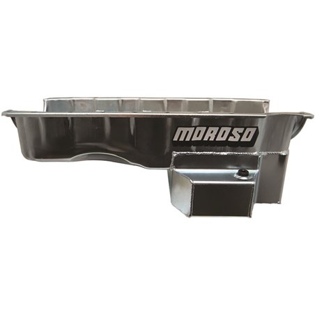 Moroso Chevrolet Big Block Gen 5/6/GM A Body Road Race Baffled Wet Sump 6.5qt 8in Steel Oil Pan