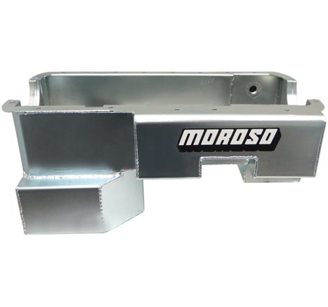 Moroso Ford 289-302 (w/Rear Sump & Billet End Seals) Power Pouch Wet Sump 7qt 9in Steel Oil Pan