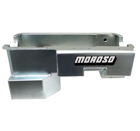 Moroso Ford 351W (w/Rear Sump & Billet End Seals) Power Pouch Wet Sump 7qt 9in Steel Oil Pan