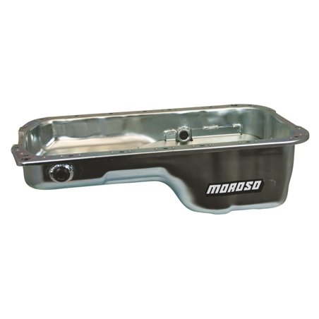 Moroso Honda 2.2/2.3L H Series Stock (w/Oil Drainbacks) Wet Sump 4qt 5.25in Steel Oil Pan