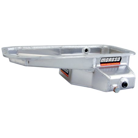 Moroso Toyota 3C/2T/2C/Swap Kicked Out Drag Race Baffled Wet Sump 6qt 5.25in Aluminum Oil Pan