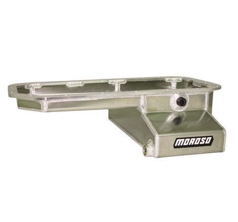 Moroso Toyota 2RZFE/3RZFE Kicked Out w/-16An Pick Up Wet Sump 5qt 5.5in Aluminum Oil Pan