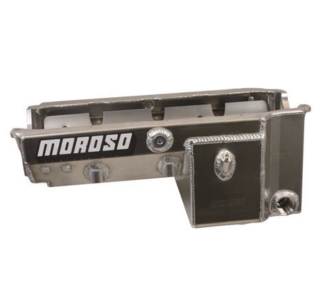 Moroso Pre-85 Chevrolet Small Block/Dart (w/-16An External Pick Up) Wet Sump 8qt 8.25in Alum Oil Pan