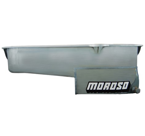 Moroso Pre-80 Chevrolet Small Block (w/Driver Side Dipstick) Wet Sump 7qt 7.5in Steel Oil Pan