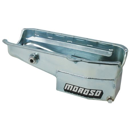 Moroso Pre-80 Chevrolet Small Block (w/1in Inspection Bung) Wet Sump 7qt 7.5in Steel Oil Pan