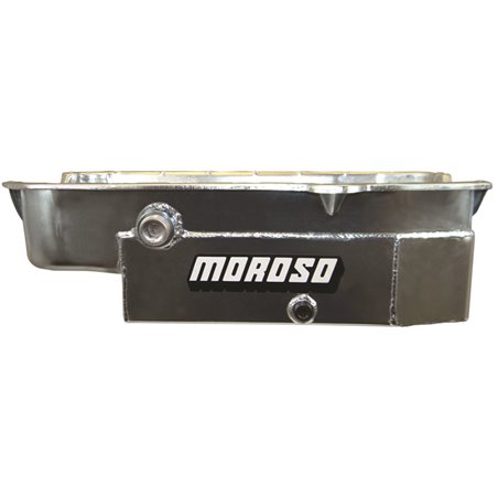 Moroso Pre-80 Chevrolet Small Block (w/1in Inspection Bung) Wet Sump 8qt 6.5in Steel Oil Pan