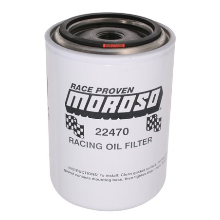 Moroso Ford/Mopar/Import 3/4in Thread 5-1/4in Tall Oil Filter - Racing