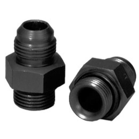 Moroso Dry Sump/External Oil Pump Fitting -10An to -10An w/O-Ring - Aluminum - 2 Pack
