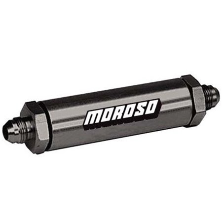 Moroso Oil Filter - In Line Screened -12An - Aluminum