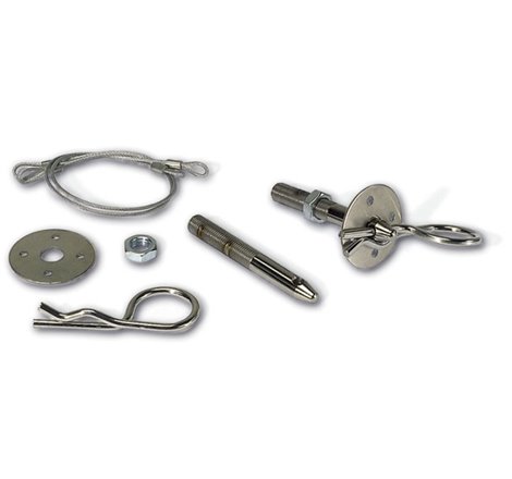 Moroso Oval Track Hood Pin Set - 3/8in Diameter - 3in Pin - Steel - 2 Pack