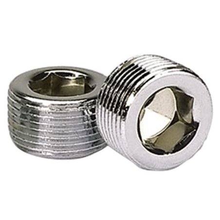 Moroso Chrome Plated Pipe Plugs - 3/4in NPT Thread - 2 Pack