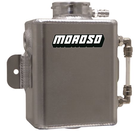 Moroso Universal Coolant Expansion Tank (w/Sight Tube) - Billet Filler Neck - 1.25qt