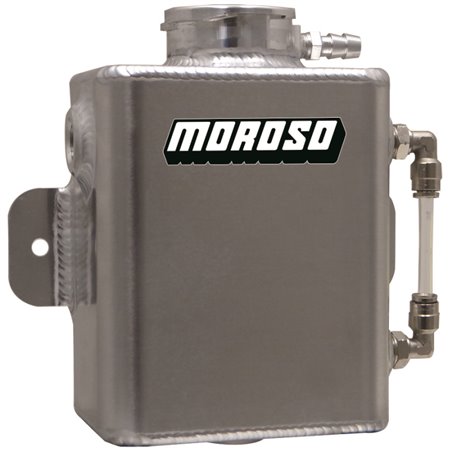 Moroso Universal Coolant Expansion Tank (w/Sight Tube) - Billet Filler Neck - 1.25qt