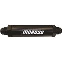 Moroso In-Line Fuel Filter - 6.5in -10An - 40 Micron SS Filter - Aluminum