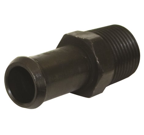 Moroso Air/Oil Separator Fuel Line Fitting - 3/8in to 1/2in Hose - Straight - Black - Single