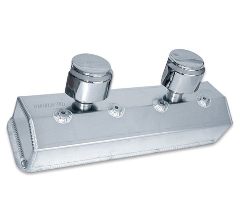 Moroso Chevrolet Small Block (w/Centerbolt Style Heads) Valve Cover w/Breathers - Aluminum - Pair