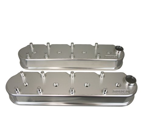 Moroso GM LS Valve Cover - 2.5in - w/Coil Mounts - COPO Breathers on Each Cover - Billet Alum - Pair