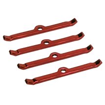 Moroso Chevrolet Small Block Valve Cover Hold Downs - Steel - Red Powder Coat - Set of 4