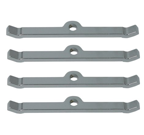 Moroso Chevrolet Small Block Valve Cover Hold Downs - Steel - Chrome Plated - Set of 4