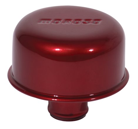Moroso Valve Cover Breather - 1.22in Diameter - One Piece Push-In Type - Red Powder Coat