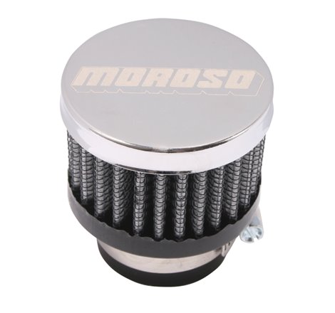 Moroso Filtered Valve Cover Breather - Clamp-On - 1in ID