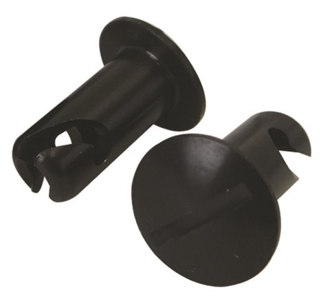 Moroso Quick Fastener - Oval Head - 5/16in x .500in - Aluminum - Black - 10 Pack