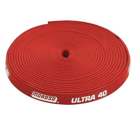 Moroso Insulated Spark Plug Wire Sleeve - Ultra 40 - 8.65mm - Red - 25ft Roll