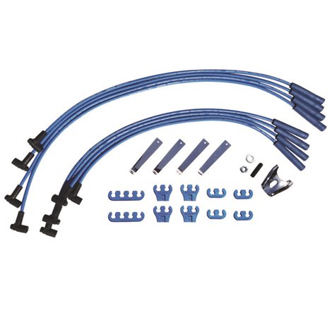 Moroso Chevrolet Big Block Ignition Wire Dress-Up Kit - HEI - Blue Max - Spiral Core