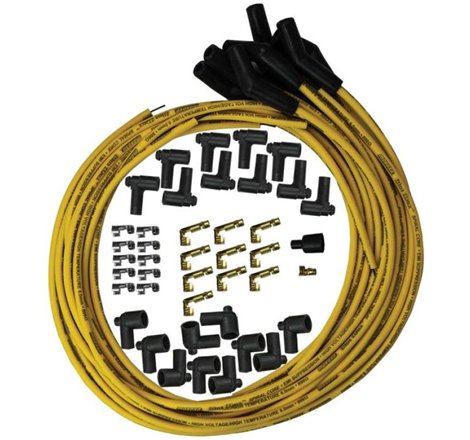 Moroso Universal Ignition Wire Set - Blue Max - Spiral Core - Unsleeved - 135 Degree - Yellow
