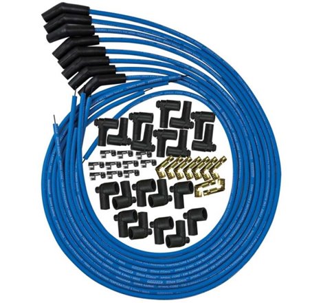 Moroso Universal Ignition Wire Set - Blue Max - Spiral Core - Unsleeved - 135 Degree - Blue