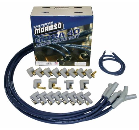 Moroso Universal Ignition Wire Set - Ultra 40 - 135 Degree - Blue