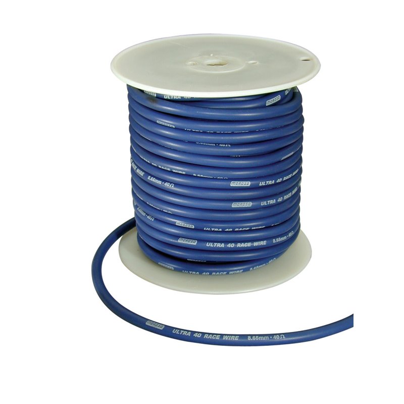Moroso Ignition Wire Spool - Ultra 40 - 8.65mm - 100ft - Blue