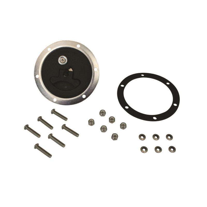 Moroso Supercharger Fuel Cell Cap w/Ring/Gasket/Hardware - Black