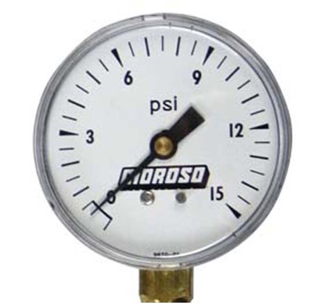 Moroso Tire Pressure Gauge Head 0-15psi (Replacement for Part No 89550)