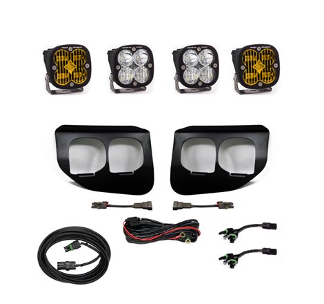 Baja Designs Ford Super Duty (20-On) Fog Lights Dual FPK Amber SAE/Sport DC Baja Designs